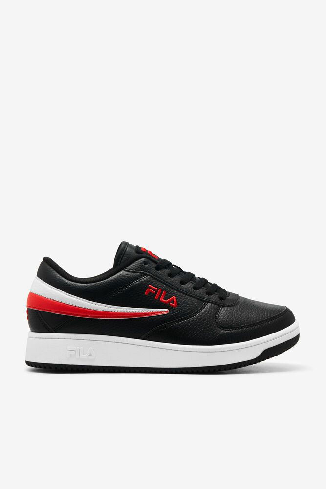 Fila Miesten Tennarit A-Low Mustat - SFPD-59860